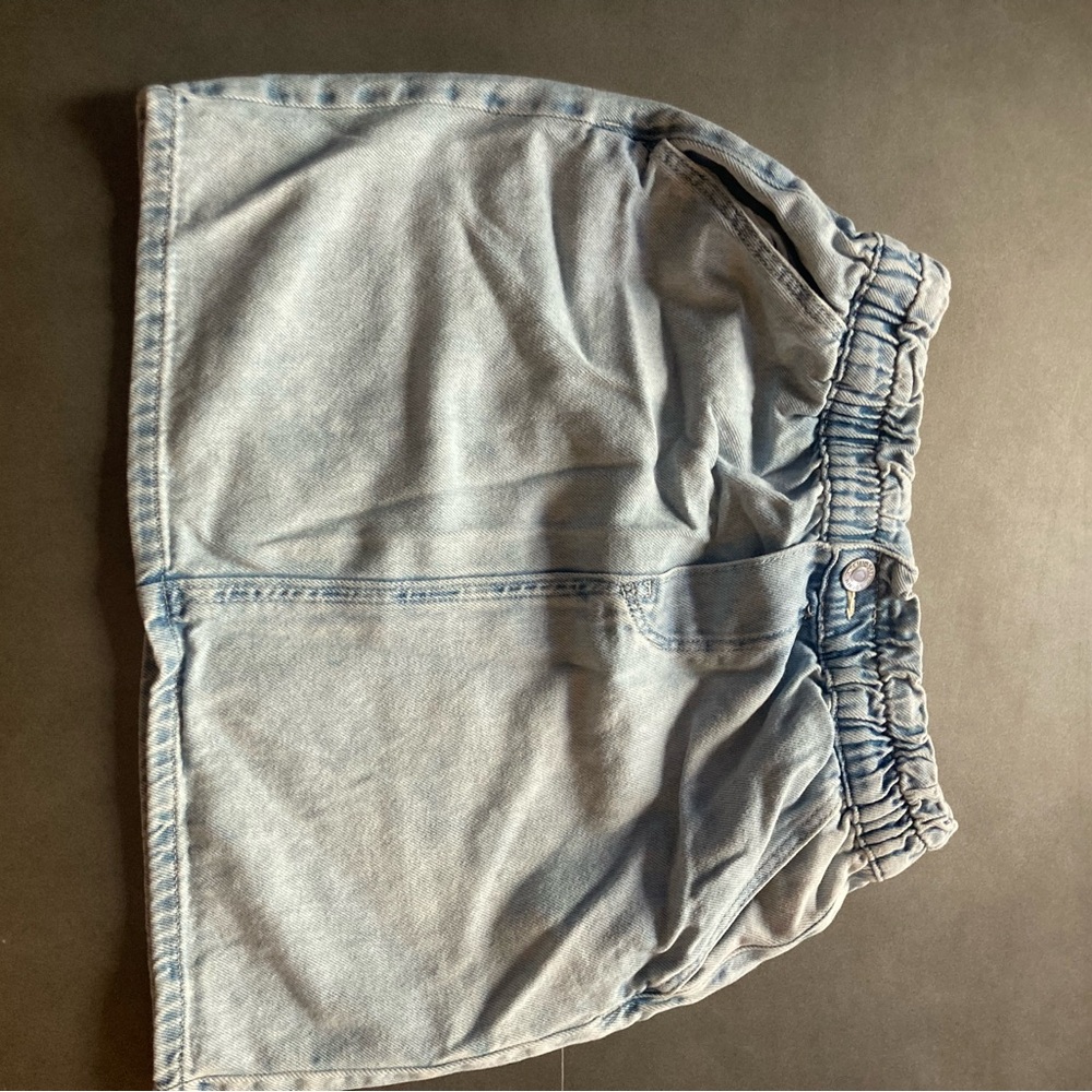 Light Blue Denim Skirt